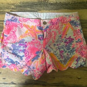 Lilly Pulitzer buttercup shorts 5” inseam. Size 6